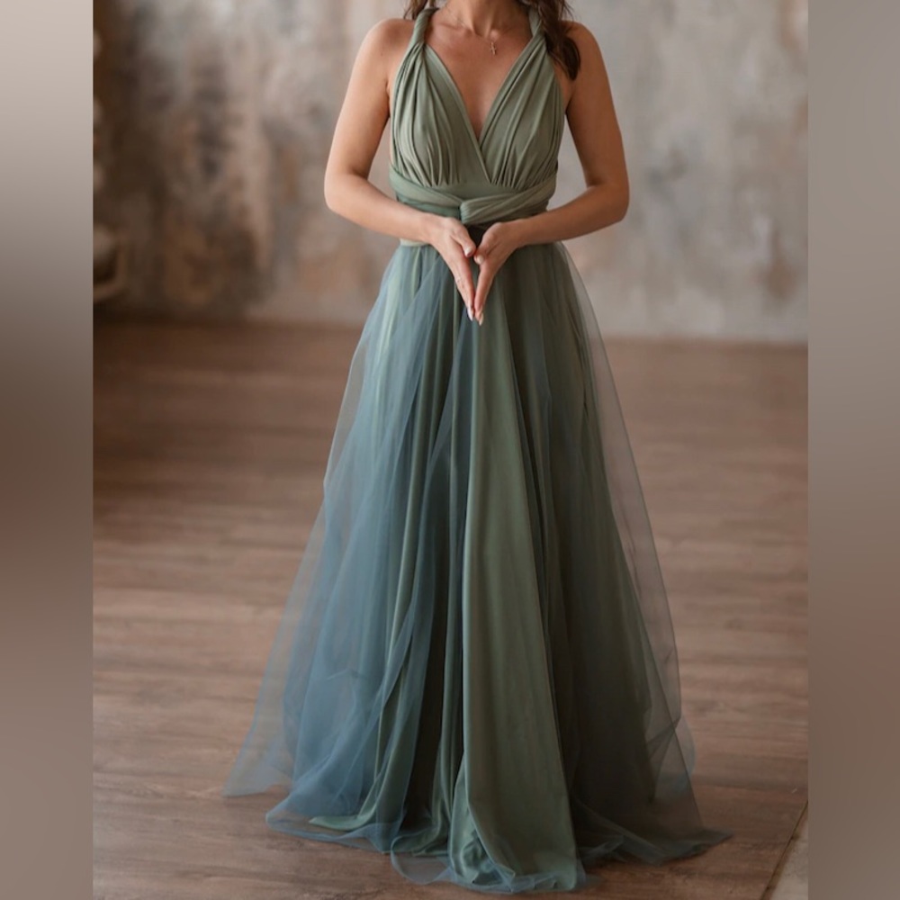 Sage Green Tulle Dress